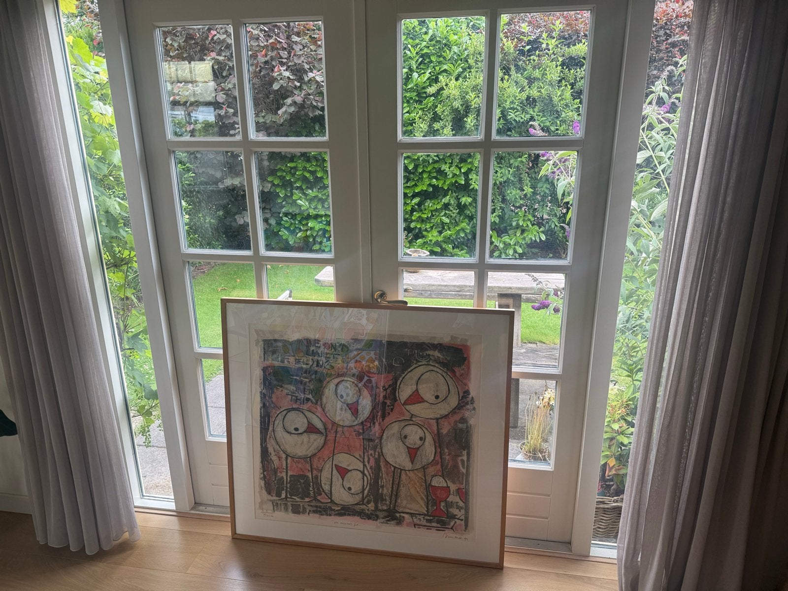 Zeefdruk Hans Immenee - Grote afmeting (101x113 cm), Antiek en Kunst, Kunst | Litho's en Zeefdrukken, Gelimiteerde oplage, Ophalen