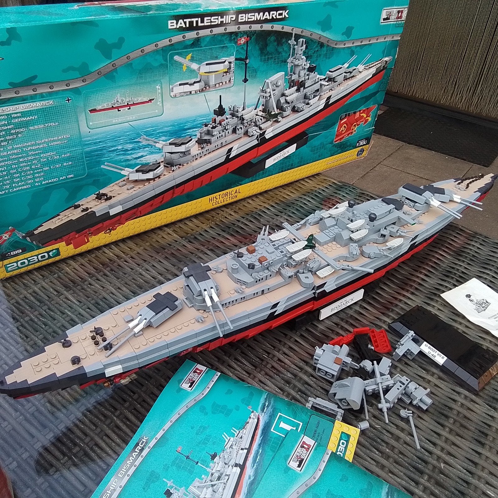 Cobi Battleship Bismarck WOII - Modelbouwschip, Ophalen of Verzenden