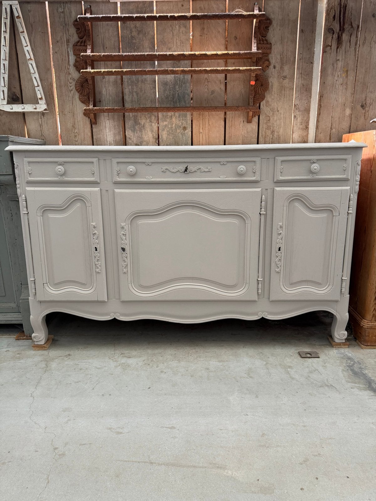 Wit brocante antiek dressoir Franse stijl, Ophalen
