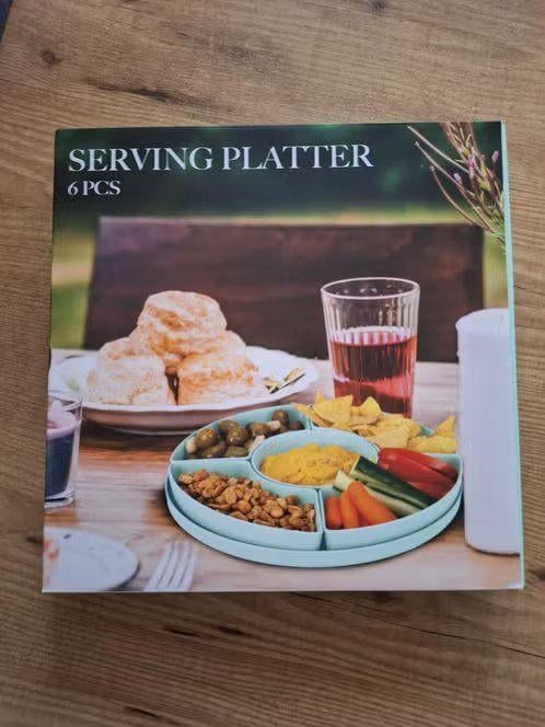 Serving Platter 6 PCS/ Serveerschaal 6 Delig - Nieuw, Overige materialen, Nieuw, Ophalen of Verzenden, Schaal of Schalen
