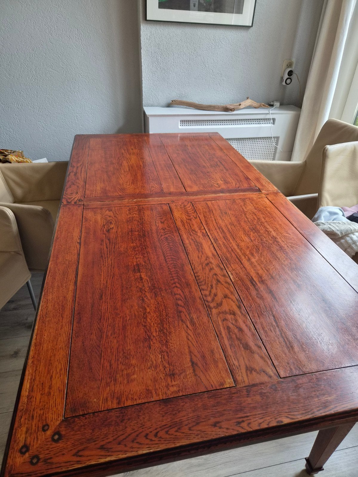 Noten Uitklapbare Eettafel - 180/245x88cm, Ophalen, Gebruikt, 50 tot 100 cm, 150 tot 200 cm