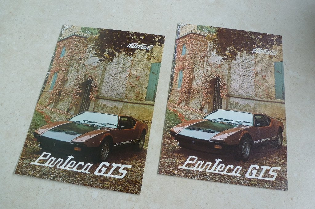 1980 De Tomaso Pantera GTS folder, Ophalen of Verzenden, Zo goed als nieuw, Overige merken