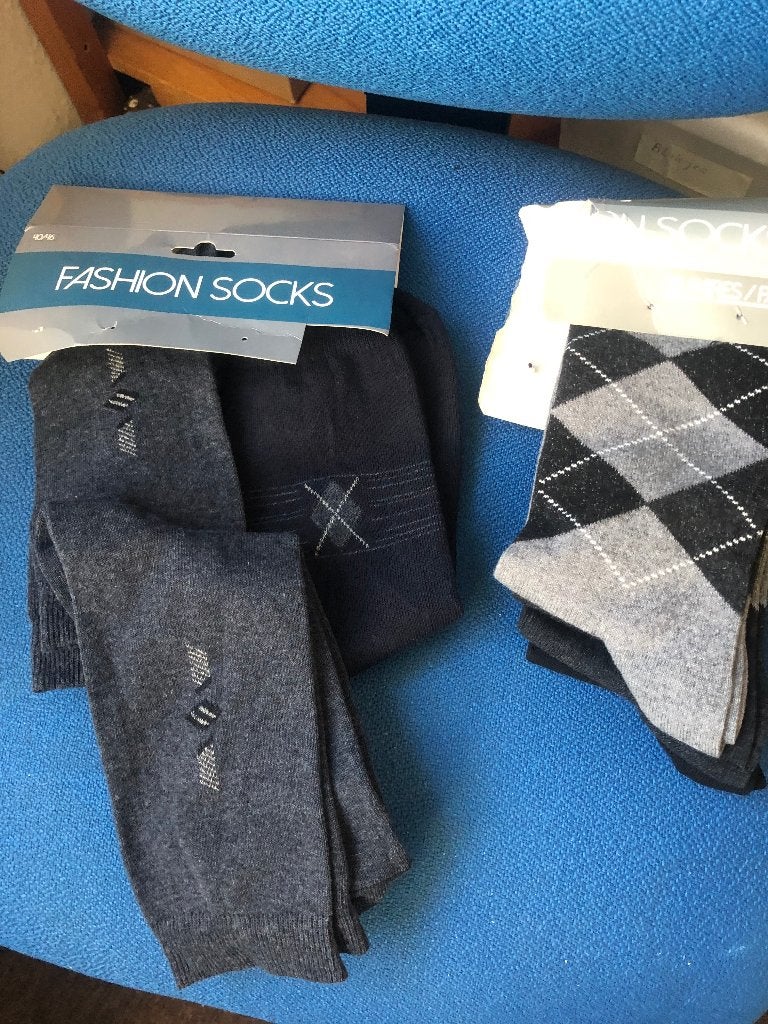 nieuwe  mooie  heren  sokken  3 paar  met  werkje  40--46 , Kleding | Heren, Ophalen of Verzenden, Nieuw, Maat 43 t/m 46, Overige kleuren