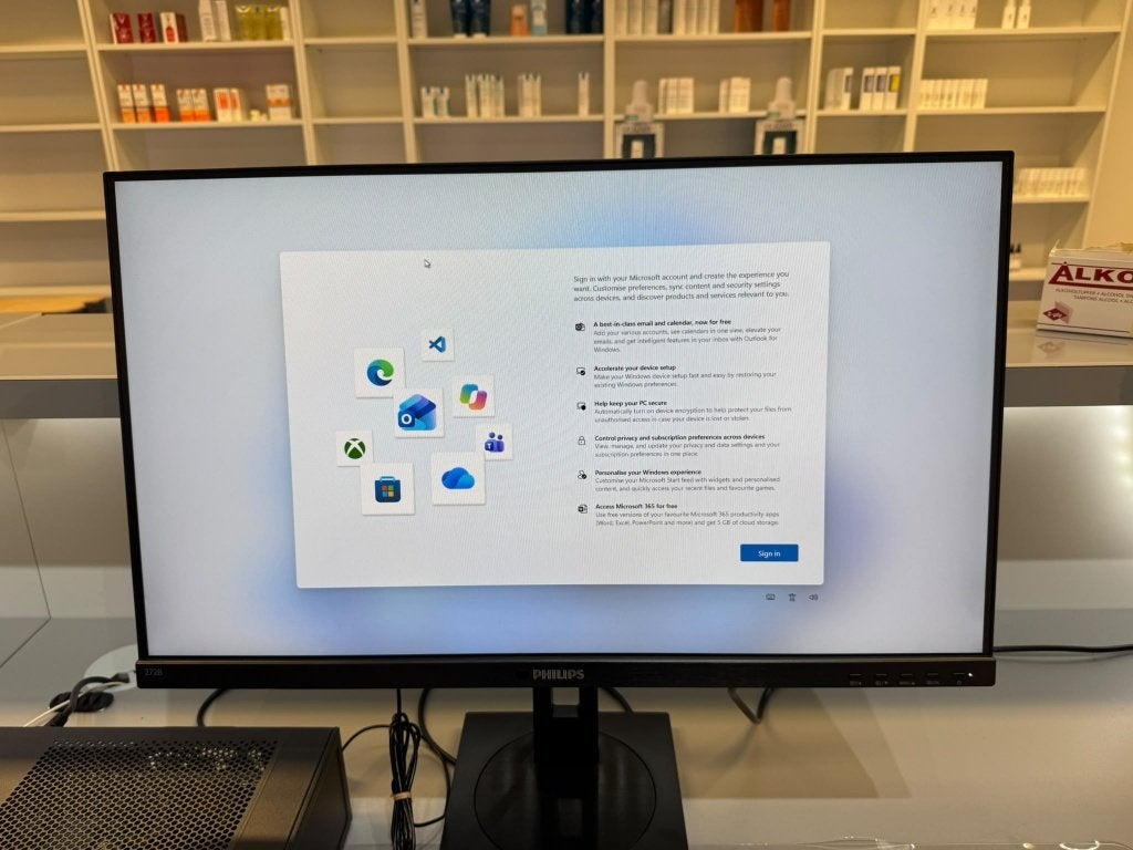 Acer Veriton i7 PC + Philips 27" Monitor – Complete Set, Ophalen, 8 GB, Met monitor, 8 GB