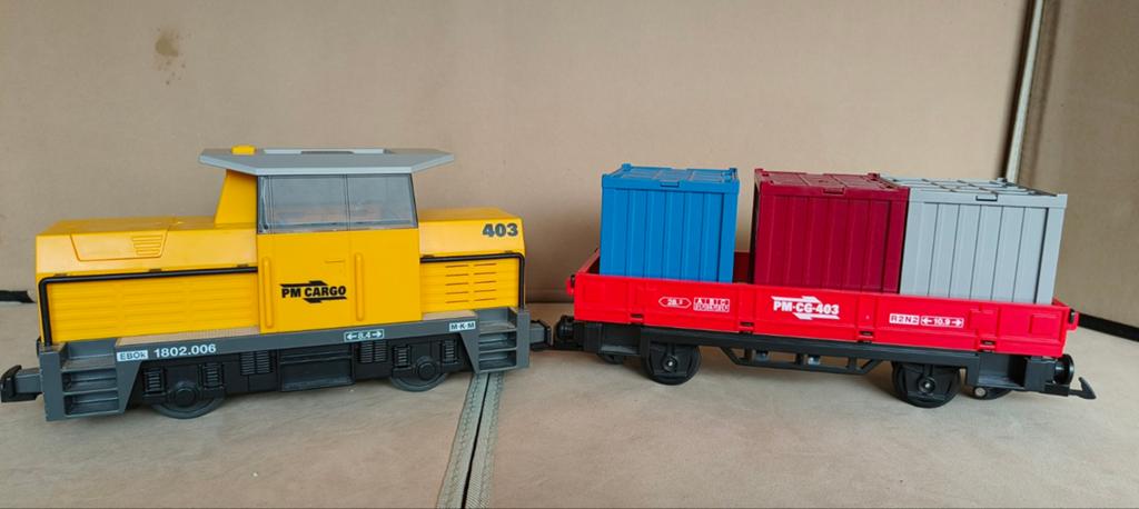 Playmobil Trein Set Locomotief, Wagon en Accesoires, Ophalen of Verzenden, Gebruikt, Complete set