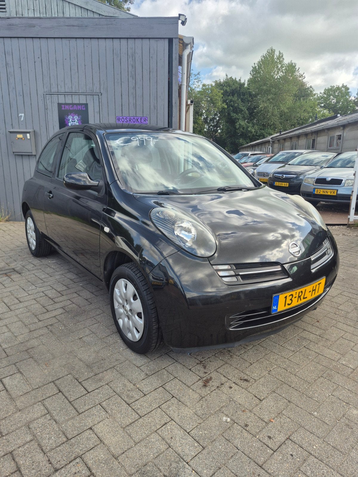 Nissan Micra 1.2 59KW 3DR 2005 Zwart, Voorwielaandrijving, 31 €/maand, 4 cilinders, Zwart
