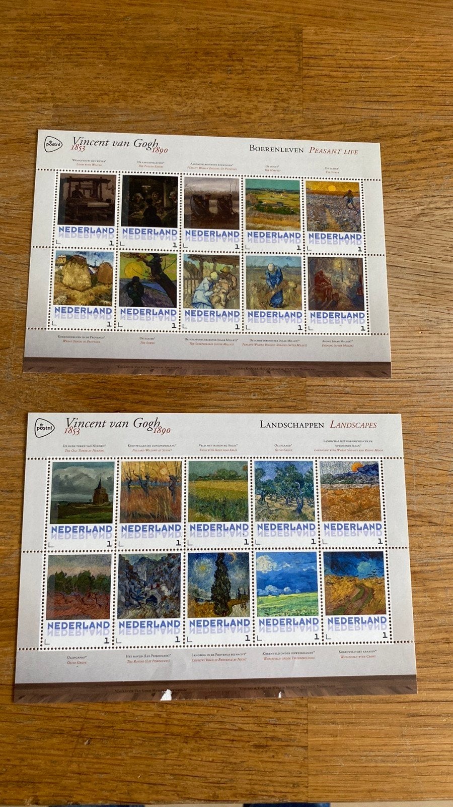 Postzegels Vincent van Gogh - Boerenleven & Landschappen, Ophalen of Verzenden