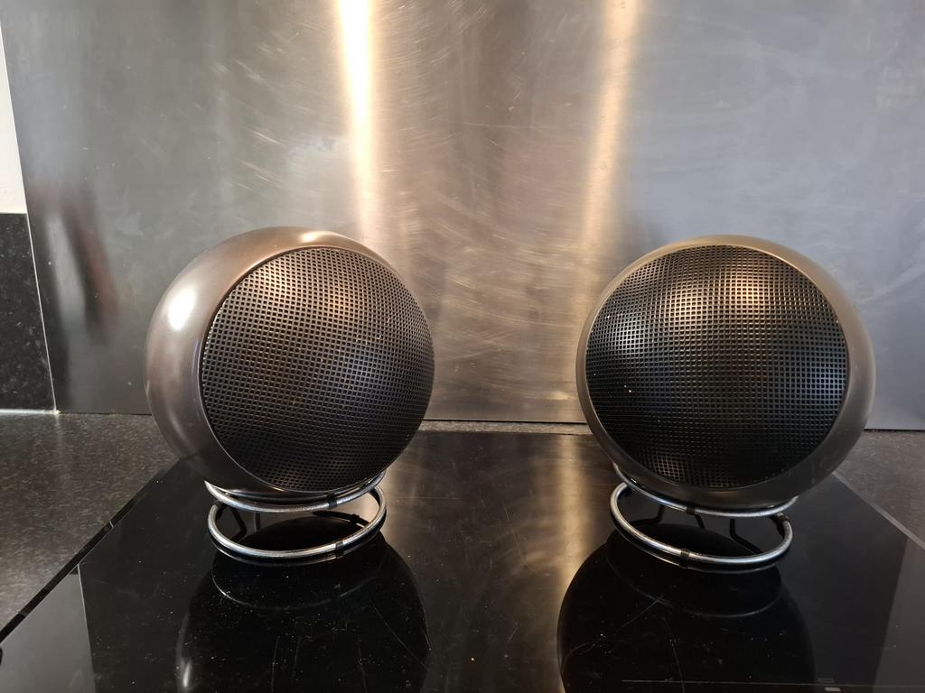 VINTAGE RETRO SPACE AGE GRUNDIG AUDIORAMA 310 BOL SPEAKERS, Ophalen of Verzenden