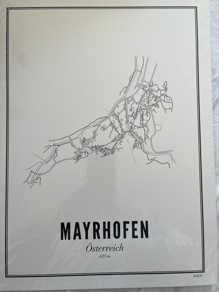Wijck Mayrhofen, Verzenden, Zo goed als nieuw, Foto of Poster, Minder dan 50 cm