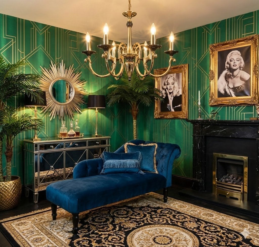 2021 hollywood regency style kroonluchter luster hanglamp, Ophalen, Zo goed als nieuw, E14 (klein)