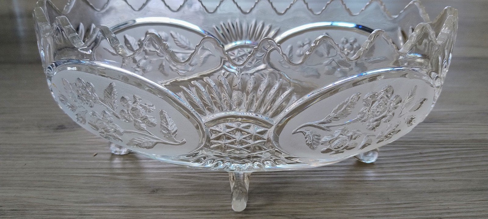 Kristallen schaal, Huis en Inrichting, Ophalen, Rond, Glas