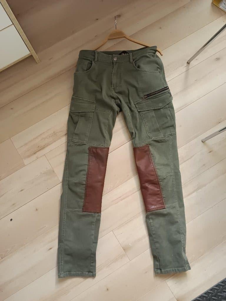 John Doe Cargo Stroker broek 33/34 met extra leren inzet, Motoren, Dames, John Doe, Ophalen of Verzenden, Broek | textiel