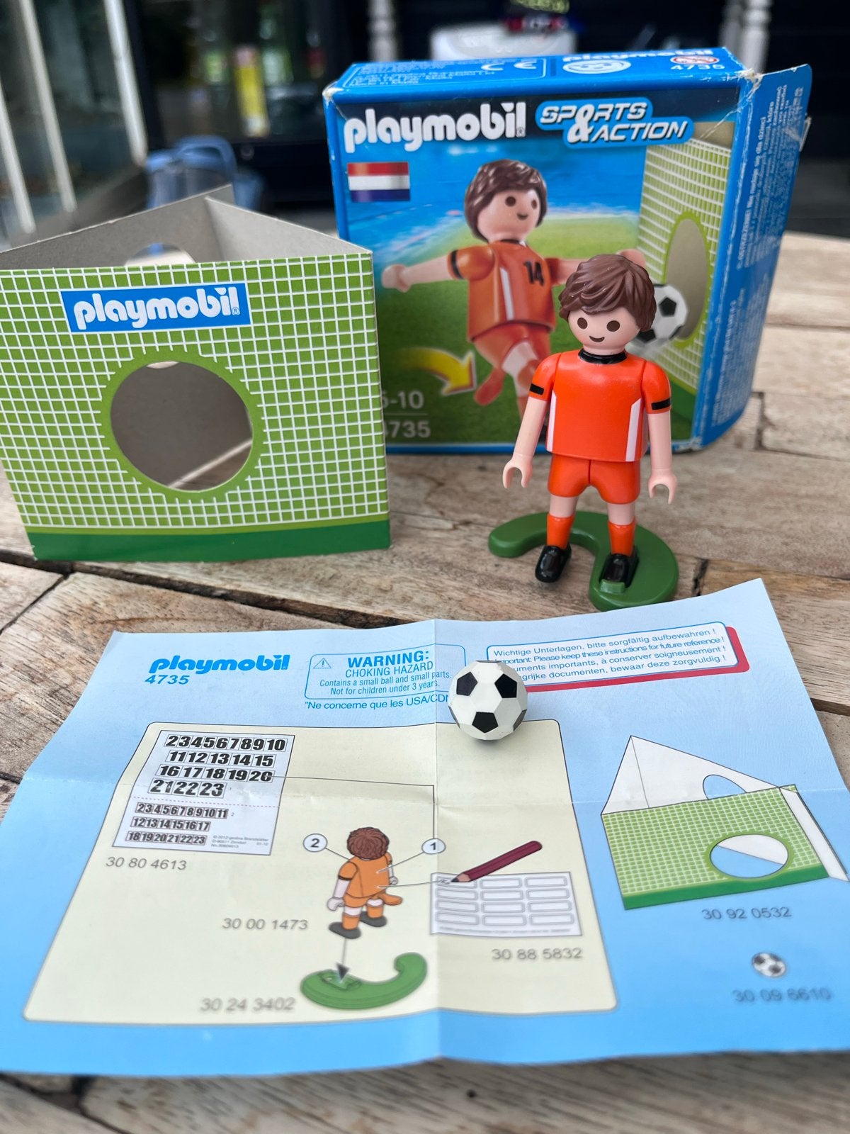 Playmobil Sports & Action Voetballer Oranje (Set 4735), Kinderen en Baby's, Complete set, Ophalen of Verzenden, Zo goed als nieuw