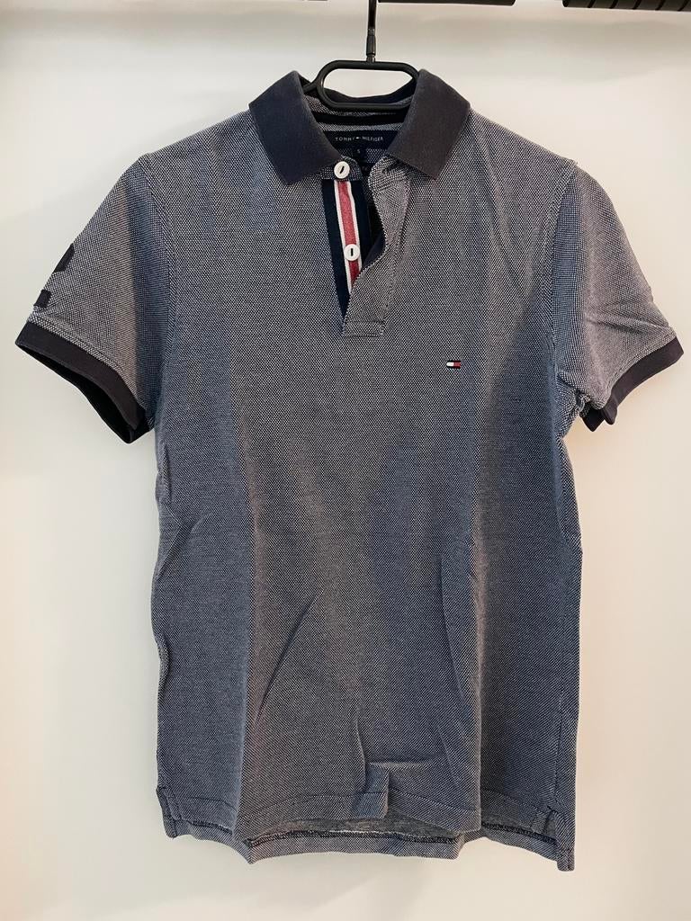 Tommy Hilfiger Polo - Donkerblauw - Maat S, Ophalen of Verzenden, Zo goed als nieuw, Maat 46 (S) of kleiner, Blauw