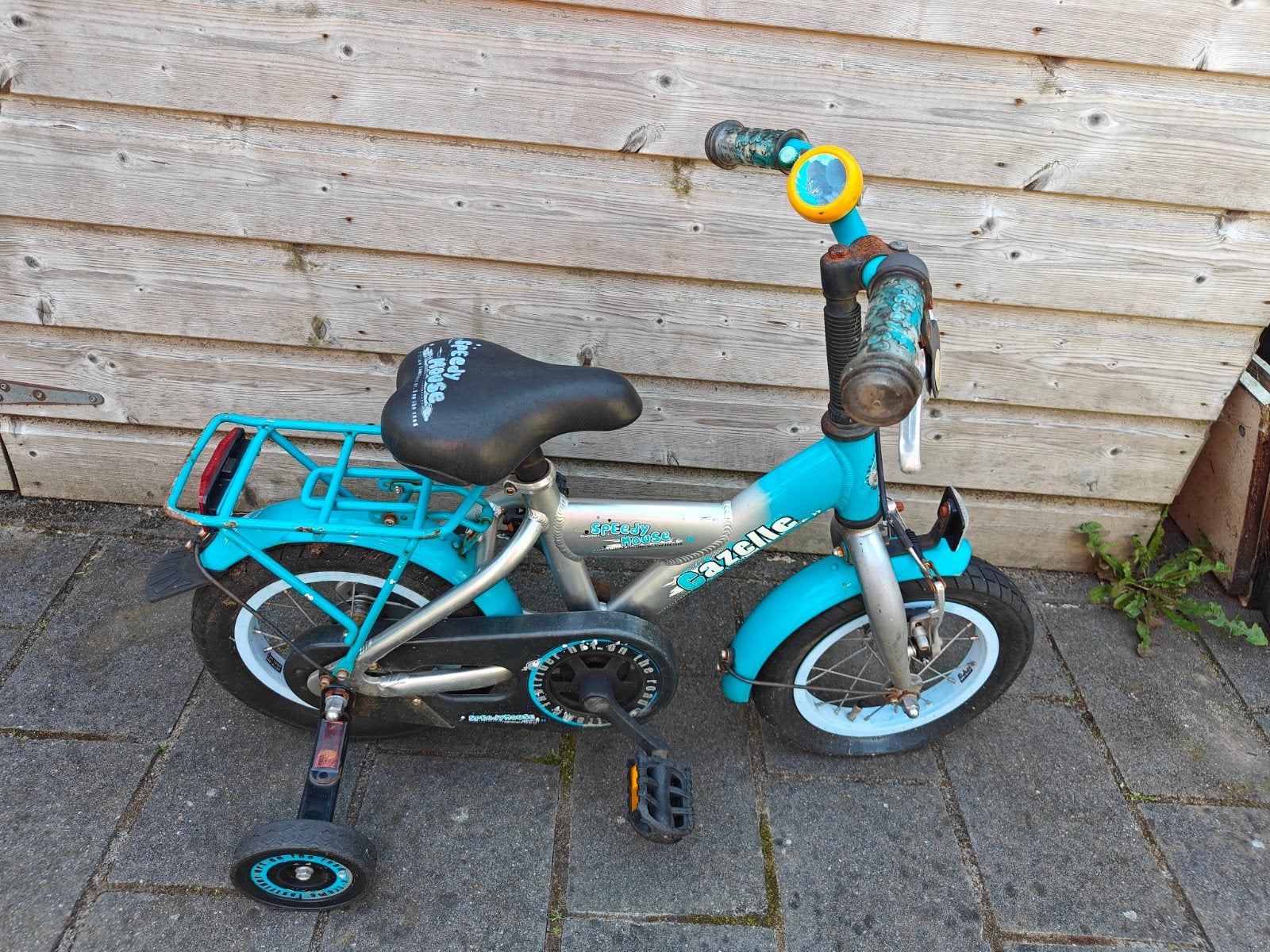Kinderfietsje Gazelle Speedy House - opknapper, Ophalen, Terugtraprem, Zijwieltjes, Gebruikt