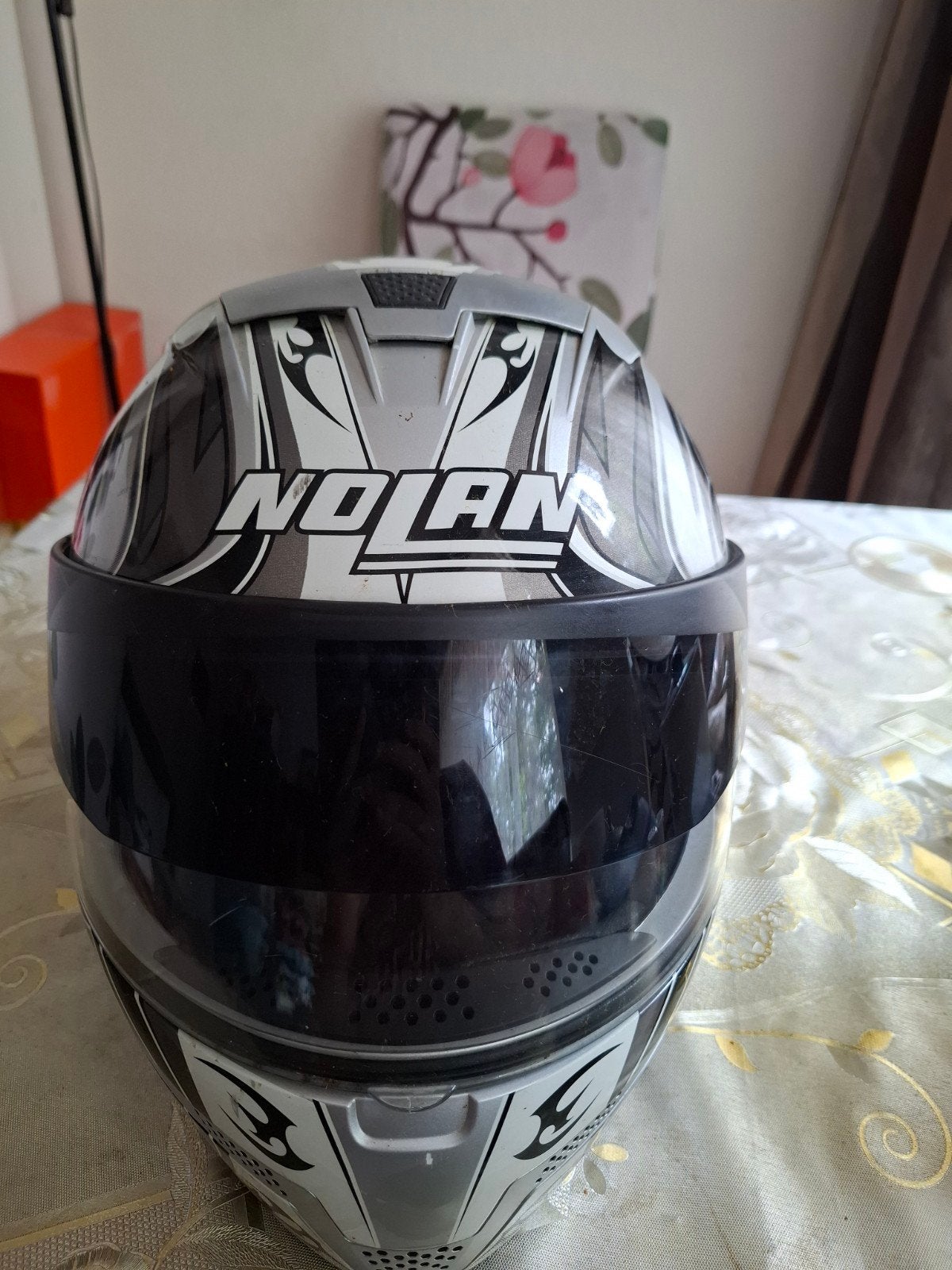 Nolan Integraalhelm tribün zilver, Heren, Nolan, Ophalen of Verzenden, Integraalhelm