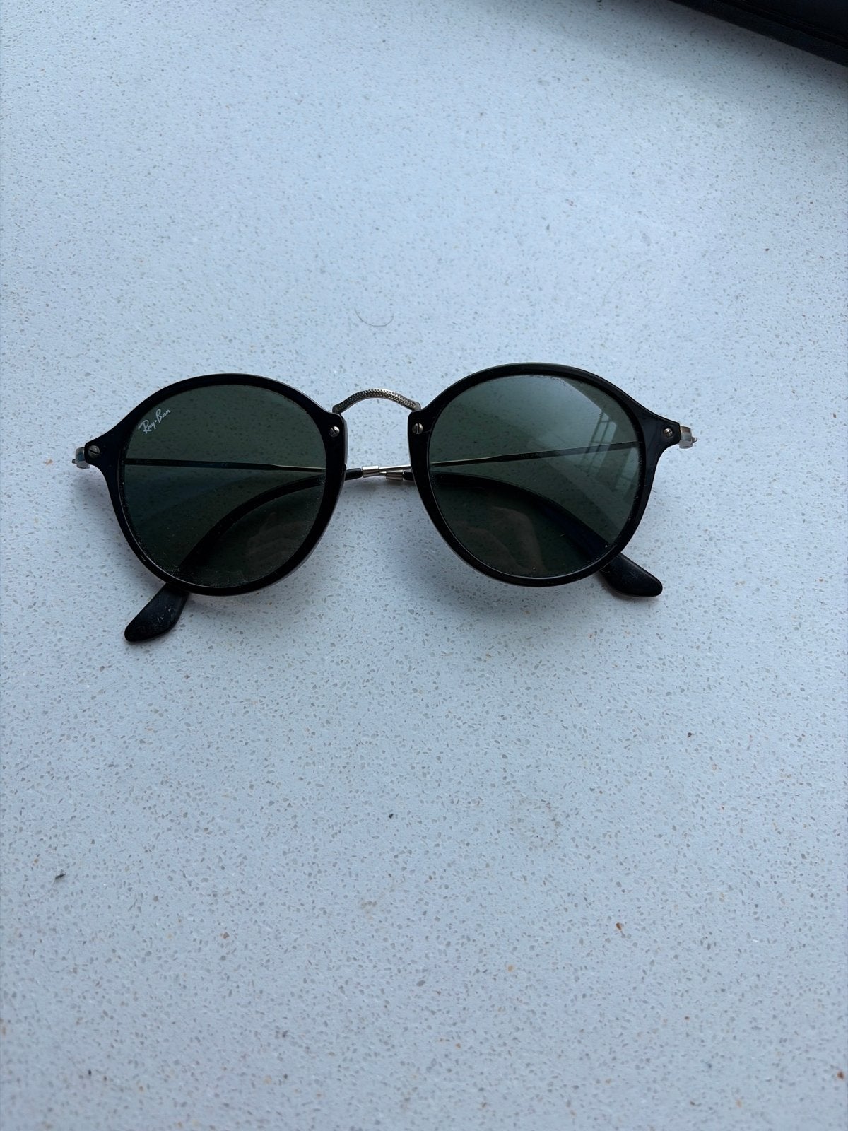 Rayban zonnebril RB2447 Round Fleck, Ophalen of Verzenden, Zo goed als nieuw, Ray-Ban