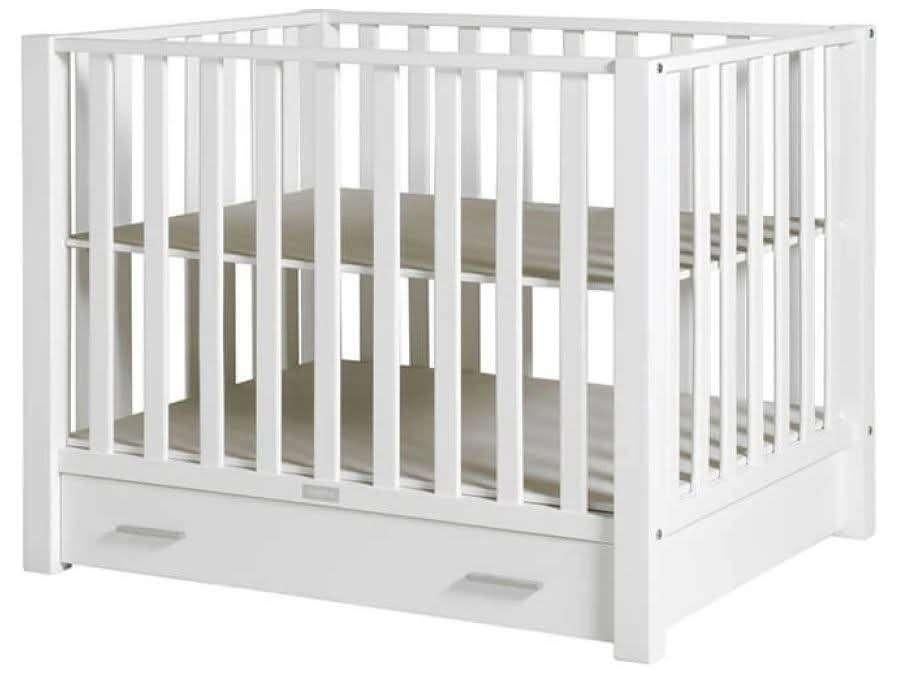 Box Bobita wit met lade, Kinderen en Baby's, Boxen, Ophalen, Zo goed als nieuw, Vierkant, Lade