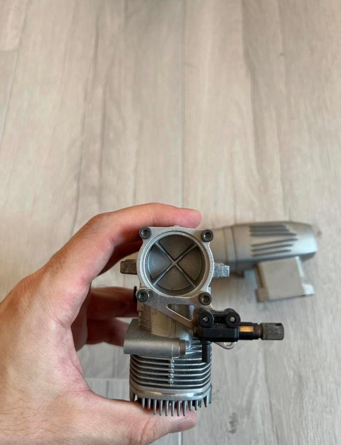 OS MAX 21 XV RC Motor met P.BOX Uitlaat, Verzenden, Gebruikt