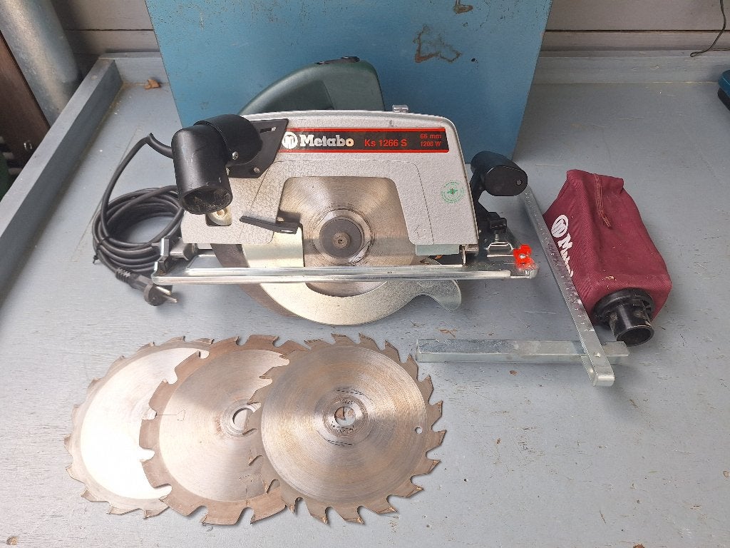 Metabo Ks1266S cirkelzaag, Cirkelzaag, Ophalen of Verzenden, Zo goed als nieuw, 30 tot 70 mm
