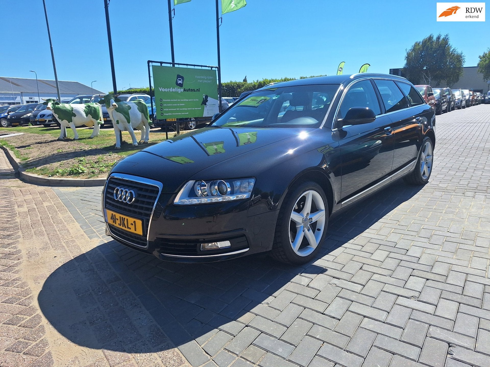 Audi A6 Avant 2.0 TFSI Business Edition / AUTOMAAT / APK aug, Auto's, Euro 5, 1984 cc, Zwart, Origineel Nederlands