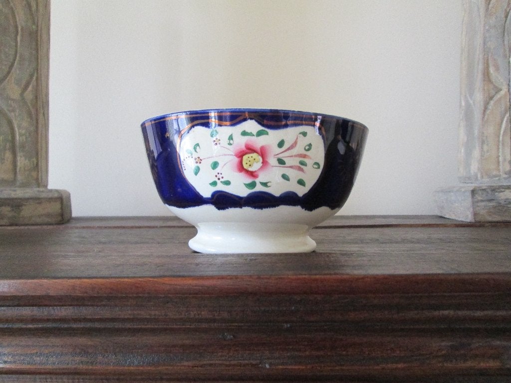 3 Handbeschilderde kommen Diam.15 cm Hg 8 cm. Rond 100 jaar, Antiek en Kunst, Antiek | Keramiek en Aardewerk, Ophalen of Verzenden