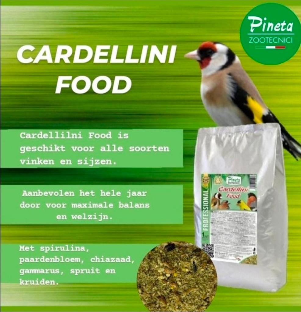 Cardellini food 3kg ( + Chia, Paardenbloem ) - Pineta Zootec, Ophalen, Nieuw, Eten en Drinken