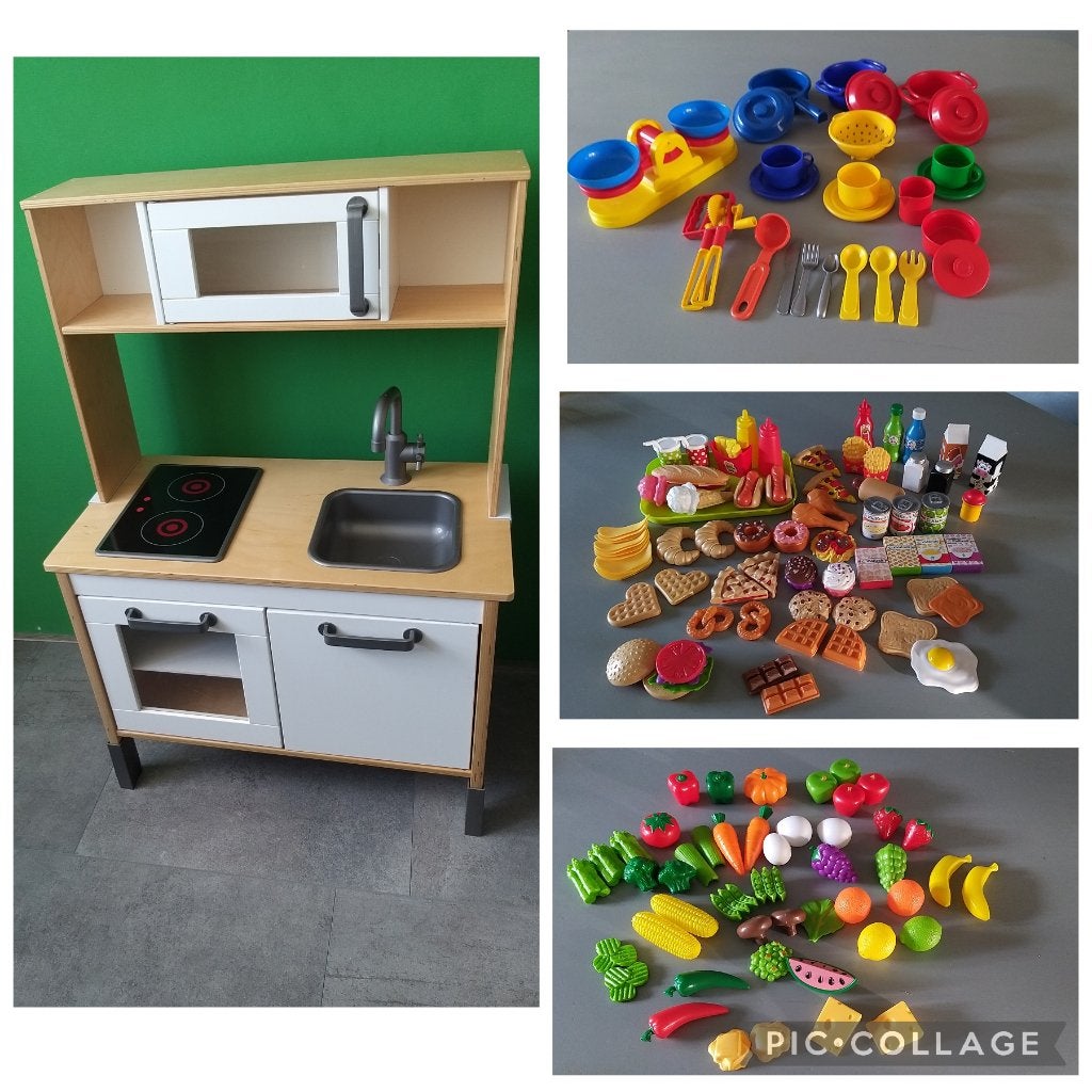 Ikea keukentje met veel kookspullen erbij, Ophalen, Gebruikt, Overige materialen, Speelkeuken