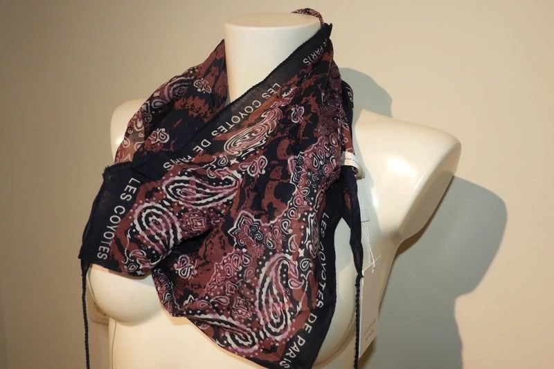 Les Coyotes de Paris driehoek shawl mooie paisley print nieu, Maat 38/40 (M), Verzenden, Nieuw, Sjaal