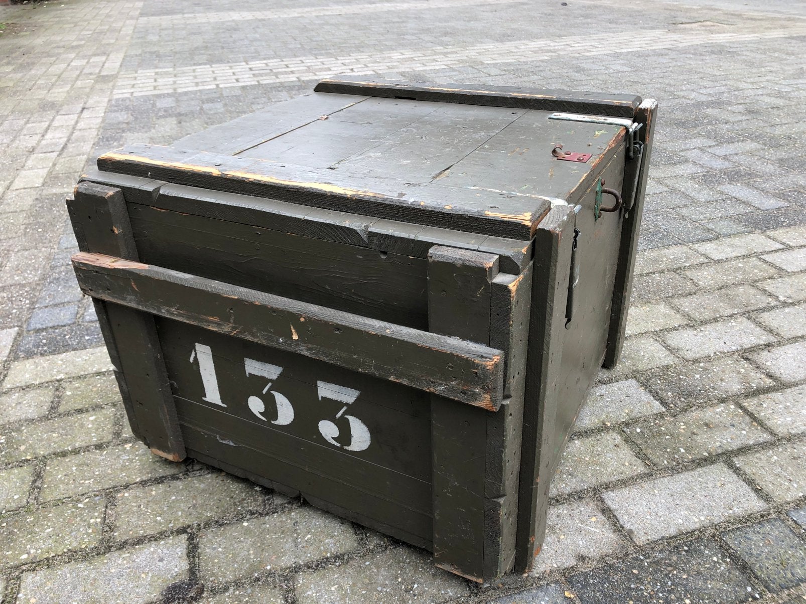 Legerkist, Huis en Inrichting, Ophalen, Gebruikt, 50 tot 100 cm, 50 tot 75 cm