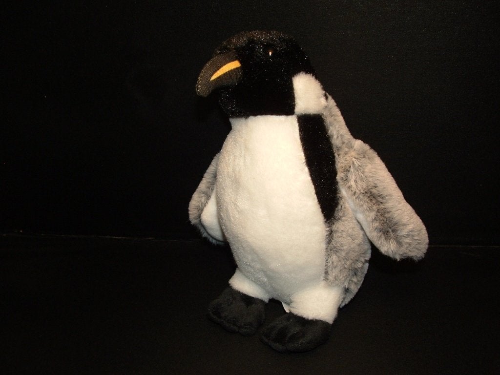 ALBERT HEIJN PINGUIN PLUCHE GRIJS/ZWART GEMELEERD ME, Verzenden, Nieuw, Overige typen