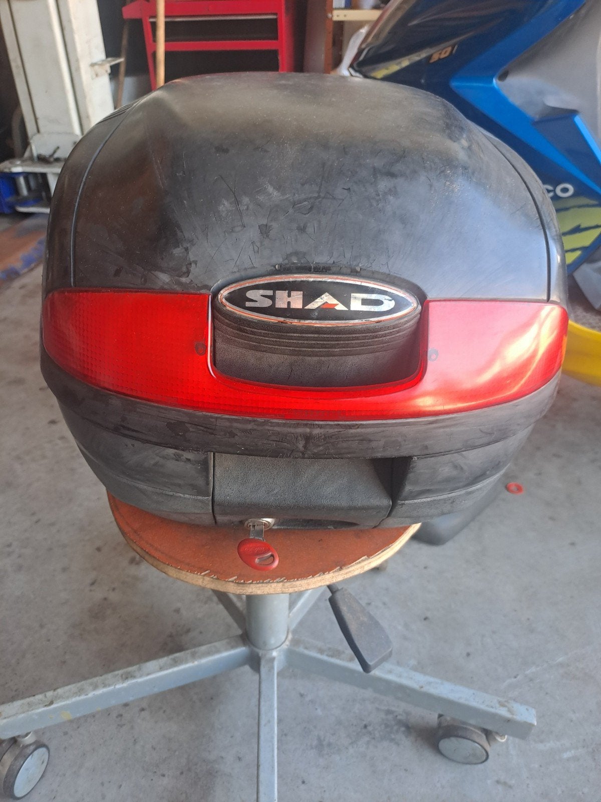 SHAD Topkoffer Scooter/Motor - Gebruikt, Motoren, Accessoires | Koffers en Tassen, Ophalen of Verzenden, Gebruikt