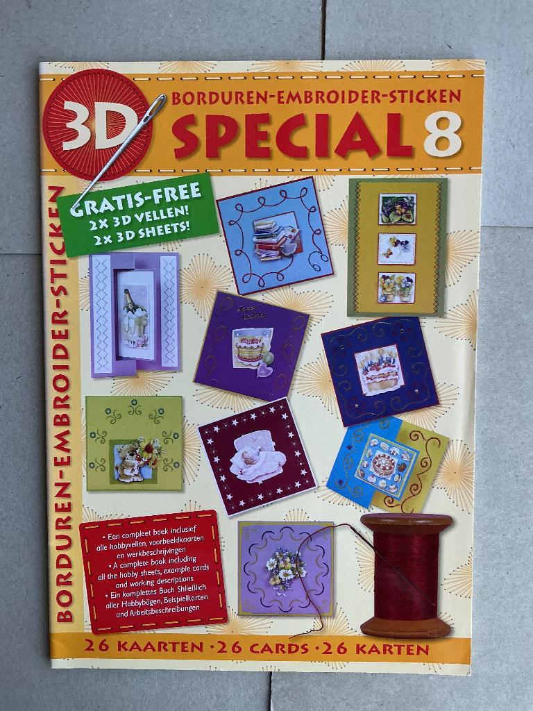 3D special boek (8-11-18 of 24), Hobby en Vrije tijd, Kaarten | Zelf maken, Ophalen of Verzenden, Nieuw, Overige thema's, Overige typen
