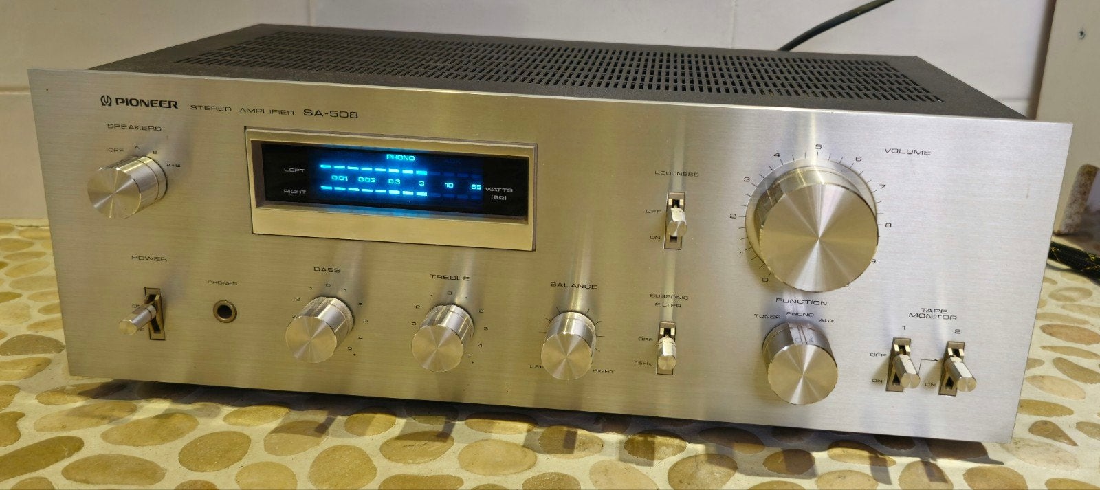 Pioneer SA508 vintage seventies blue series,izgst,garantie, Refurbished, Ophalen of Verzenden, Pioneer, Nvt