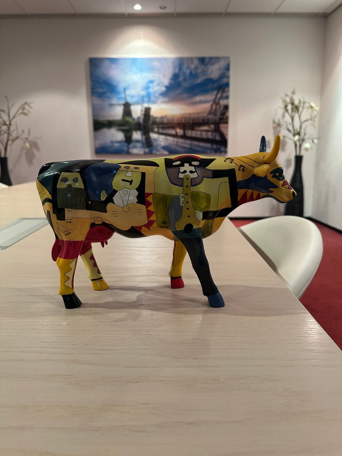 CowParade beeldje 'Picowso’s-Moosicians' - Kunstzinnige koe, Ophalen of Verzenden