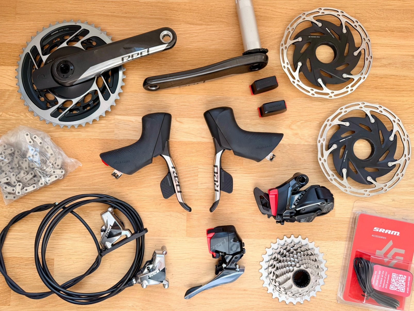 SRAM Red D1 AXS Powermeter groepset, COMPLEET, super staat, Ophalen of Verzenden, Zo goed als nieuw