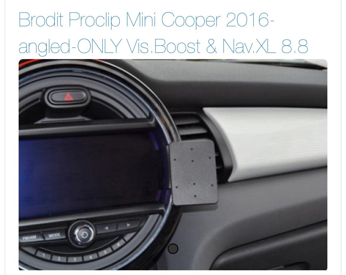 Brodit clip voor Mini Cooper 2016- angled-ONLY Vis.Boost, Auto diversen, Auto-accessoires, Zo goed als nieuw, Ophalen of Verzenden