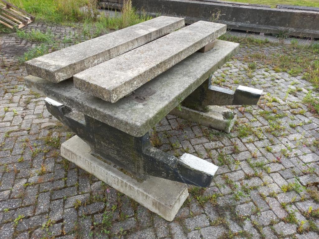 Betonnen picknicktafel, Ophalen of Verzenden, Rechthoekig, Overige materialen