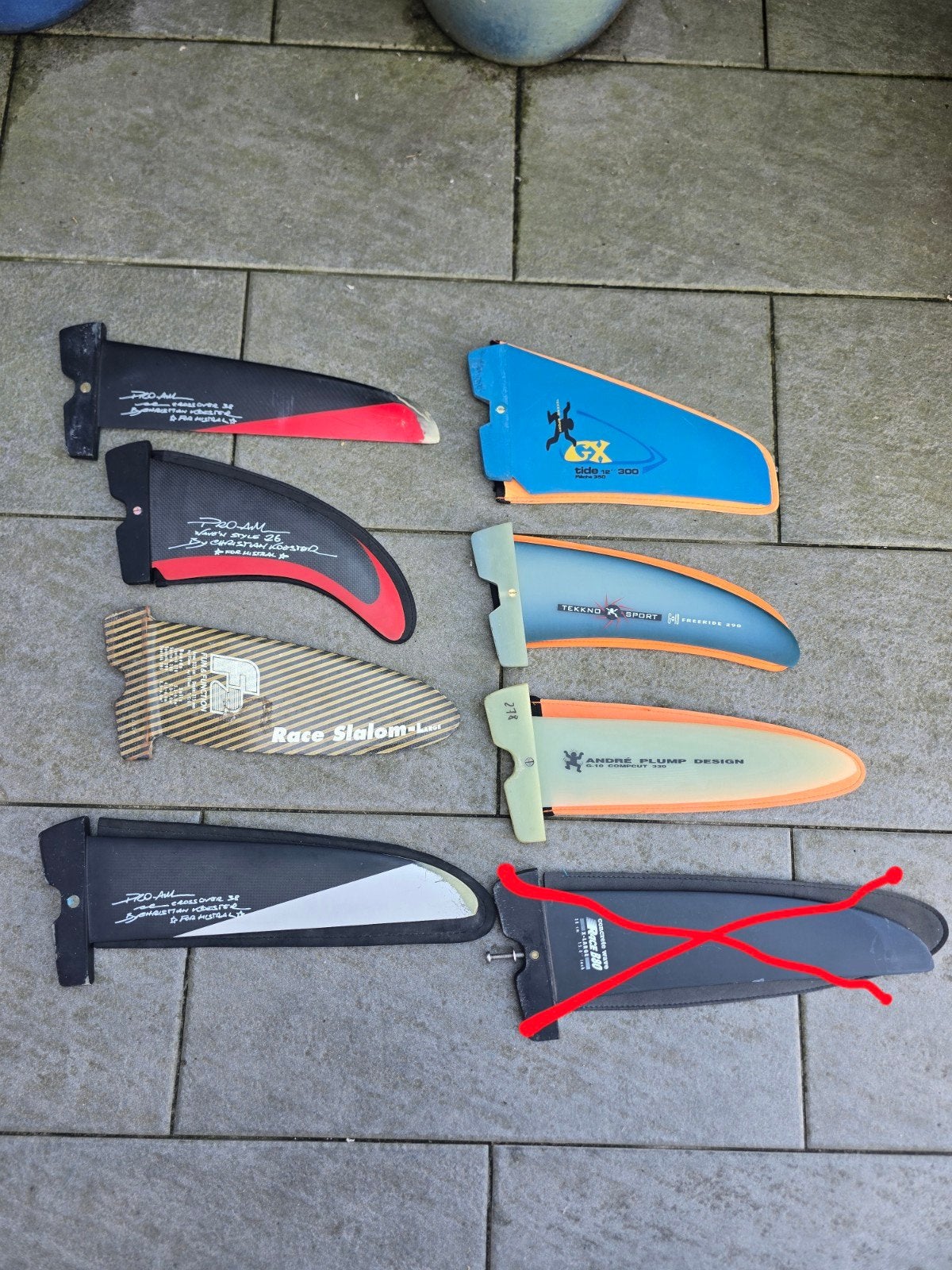 Verschillende powerbox vinnen, Watersport en Boten, Windsurfen, Ophalen, Gebruikt, Vin