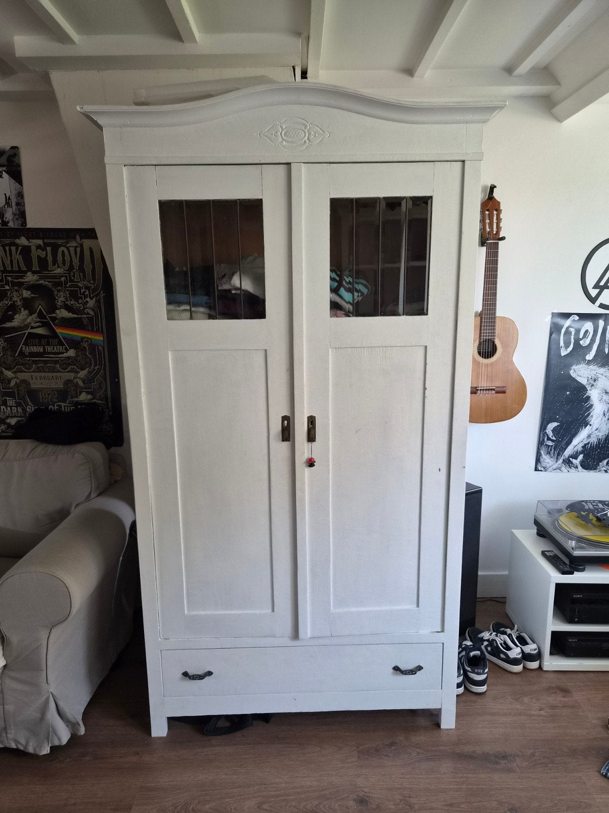Prachtige brocante kast, Ophalen