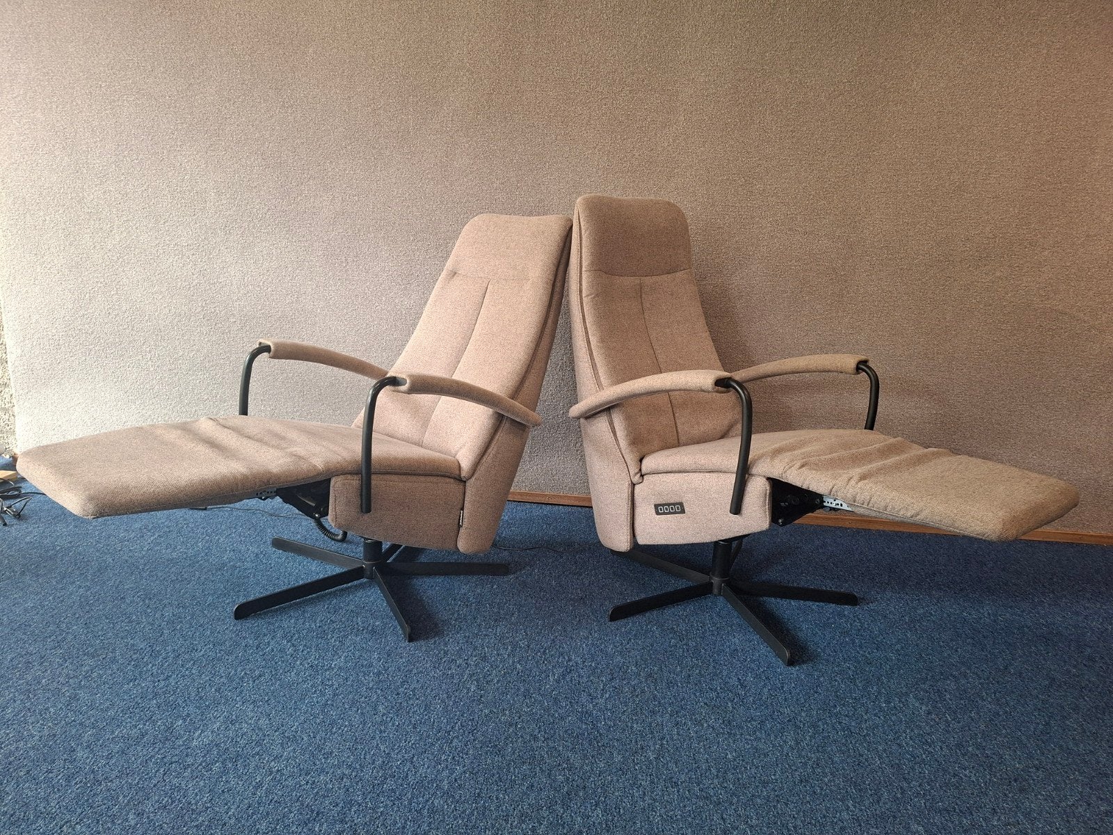 Set elektrische relax fauteuils Prominent C102 Als Nieuw!, Hoofdstraat 60 Schijndel, Ophalen of Verzenden, Zo goed als nieuw, Staopenrelax@gmail.com