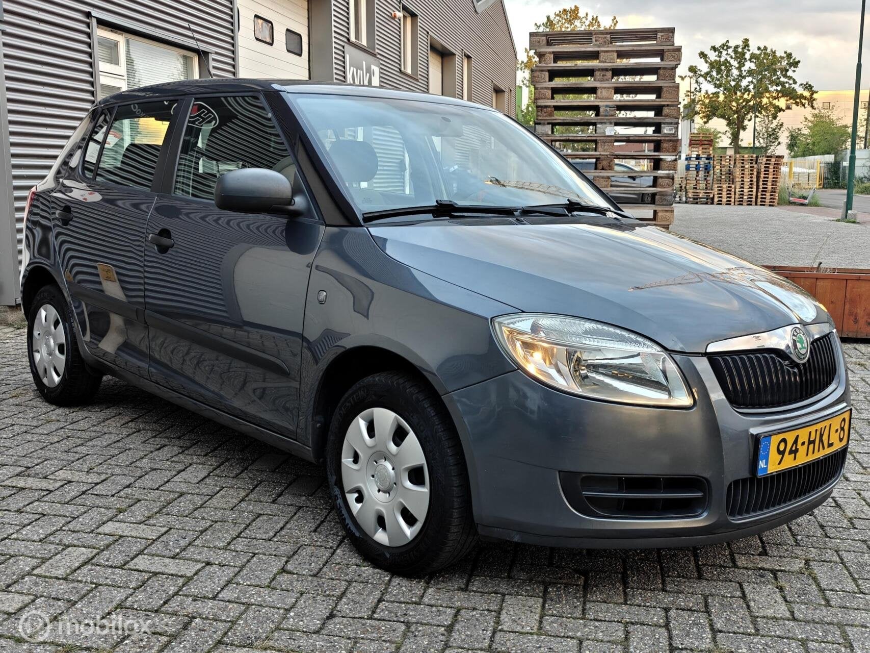Skoda Fabia 1.2-12v HP 69pk Plus Airco elRamen CDV Stuurbekr, Auto's, Metallic lak, 1198 cc, Origineel Nederlands, Bedrijf