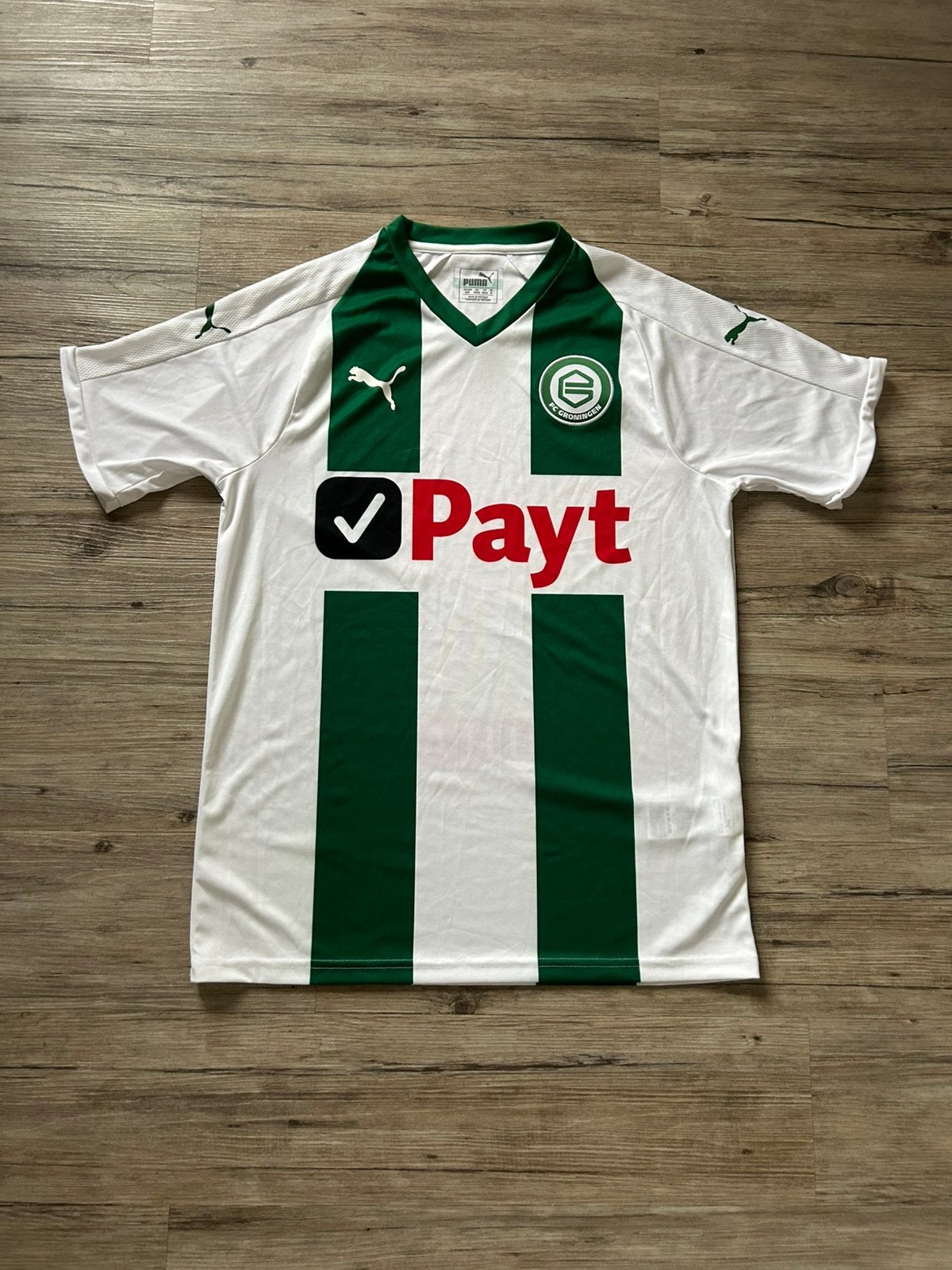 Origineel FC Groningen Thuisshirt 18/19 - Maat M, Maat M, Ophalen of Verzenden, Zo goed als nieuw, Shirt