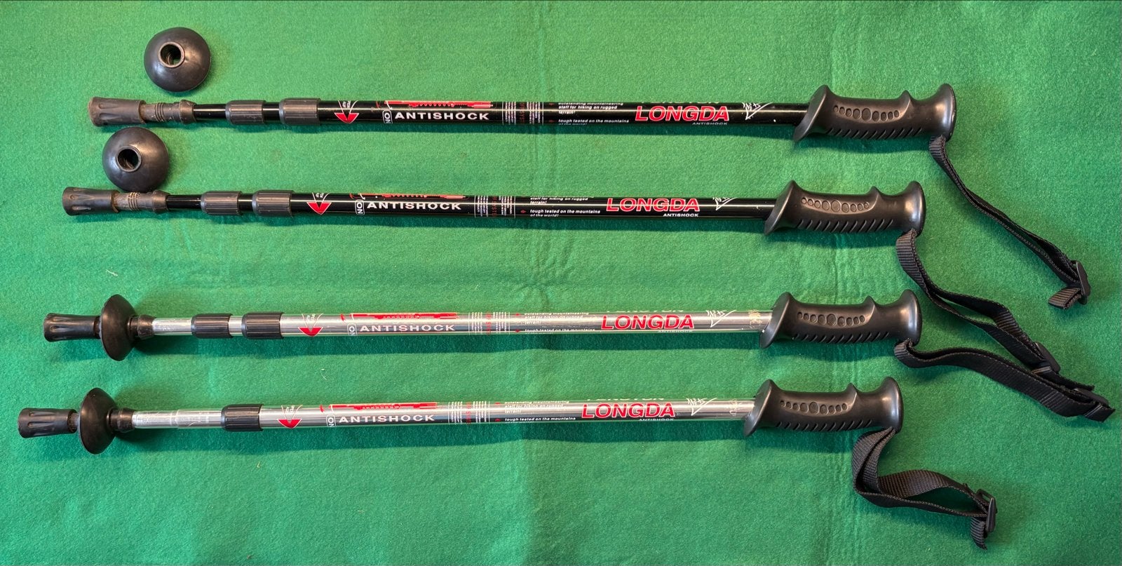 Longda Antishock Wandelstokken (2 paar), Ophalen of Verzenden, Gebruikt, Wandelstok