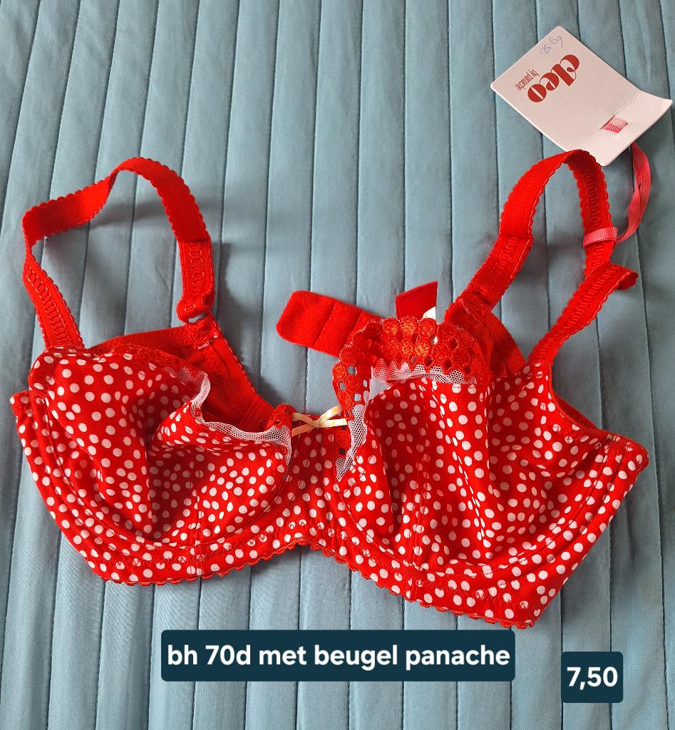 bh 70d en 75d, Panache, Ophalen of Verzenden, Rood, BH