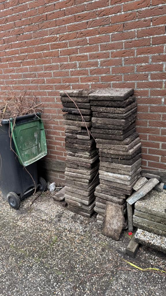 Stoeptegels Gratis, Ophalen, Gebruikt, Beton, Overige typen