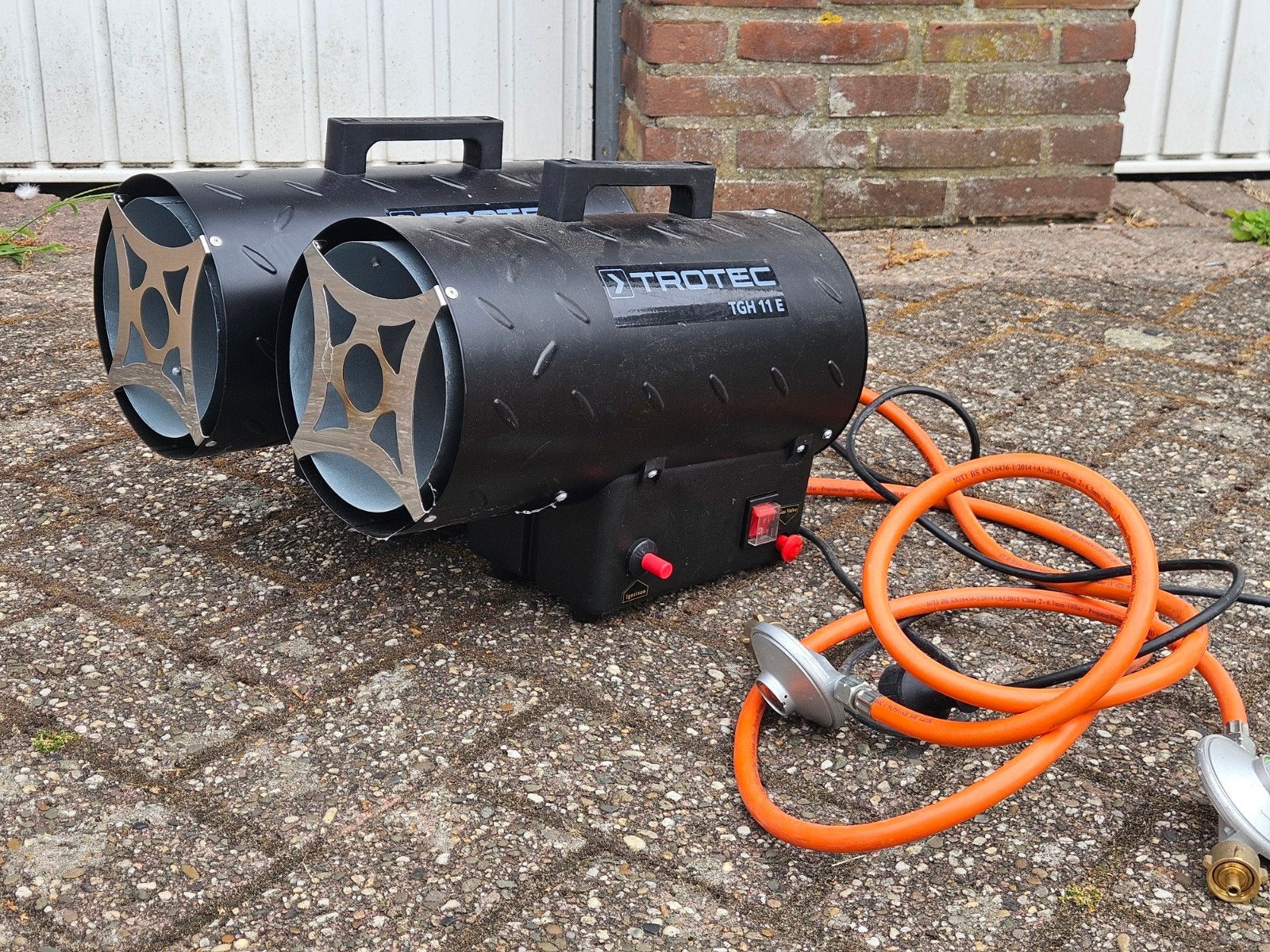 2x Trotec TGH 11 E hittekanon op gas, Huis en Inrichting, Kachels, Ophalen, Gas, Zo goed als nieuw, Vrijstaand