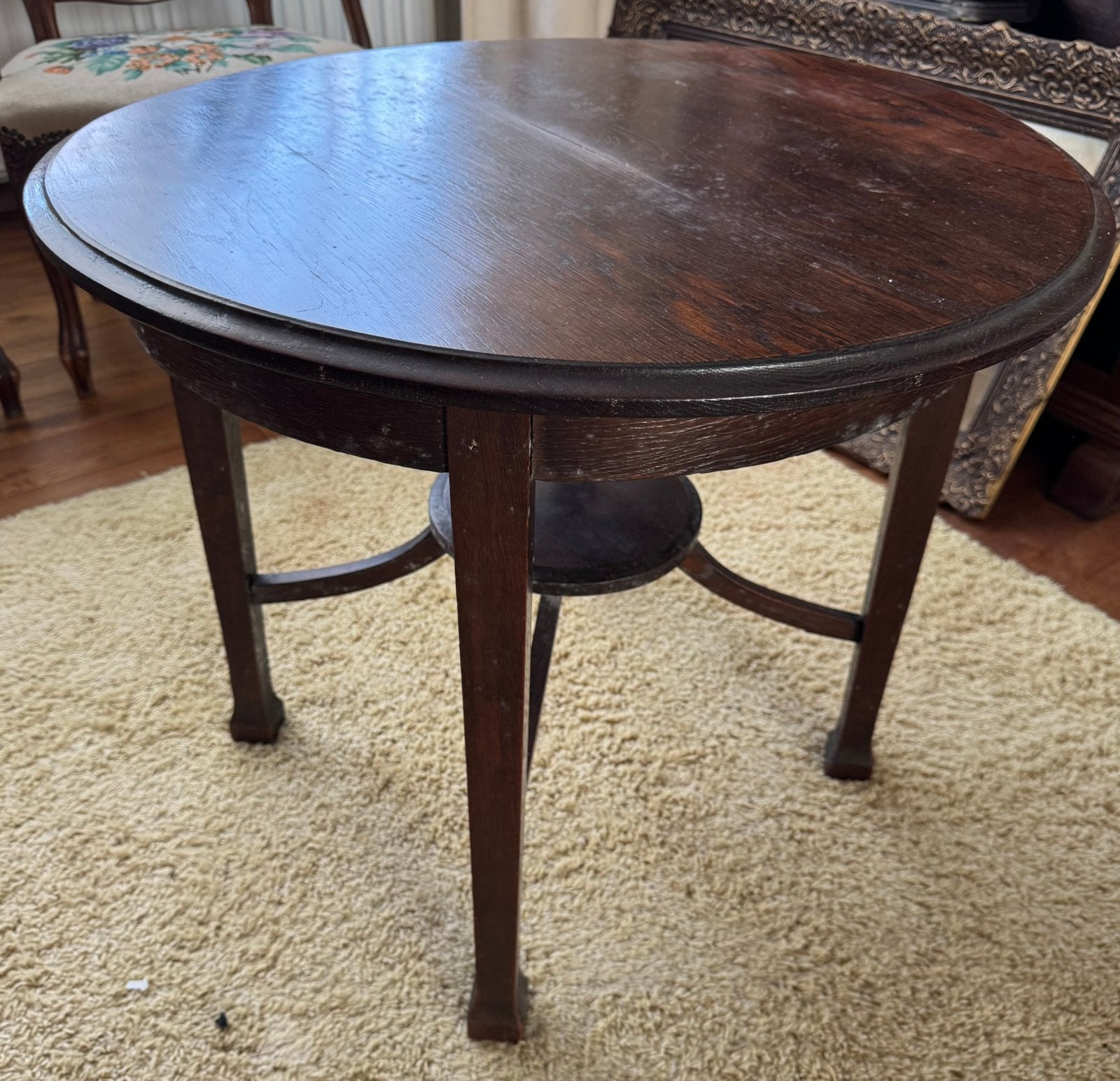 Ronde tafel, Ophalen, Gebruikt, 100 tot 150 cm, Rond