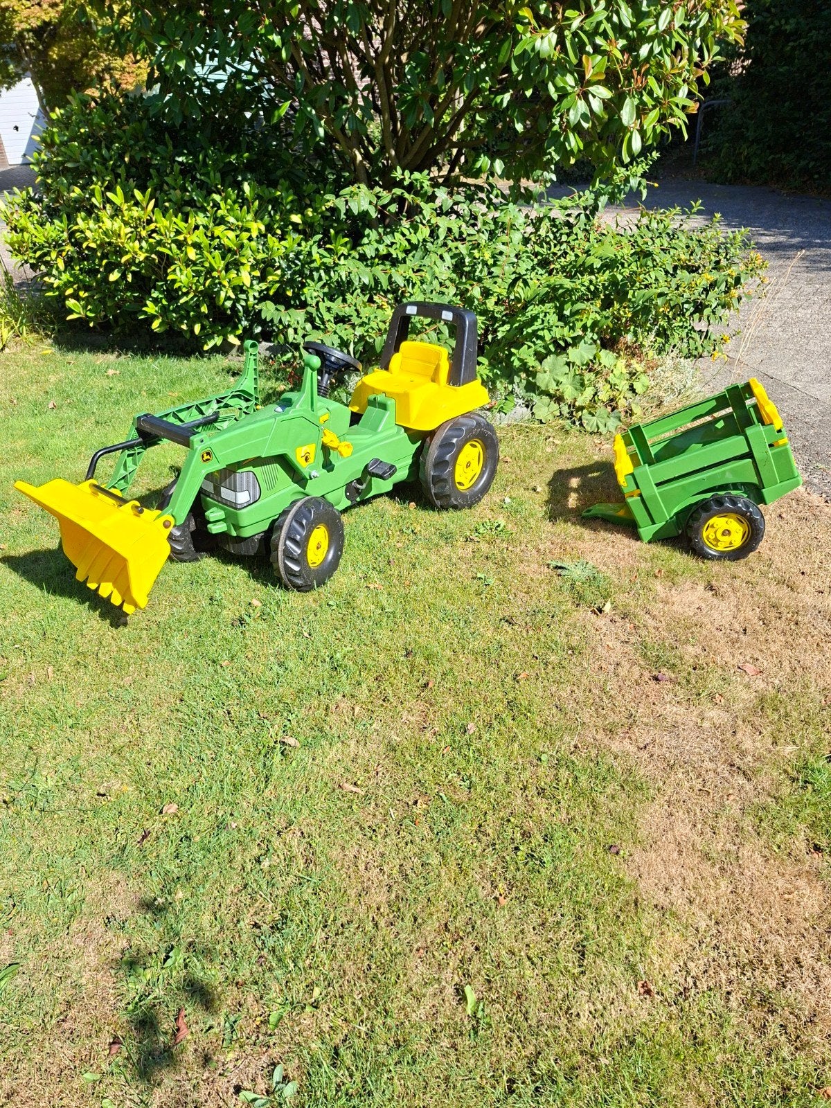 Rolly Toys traptrekker met aanhanger, Ophalen, Zo goed als nieuw