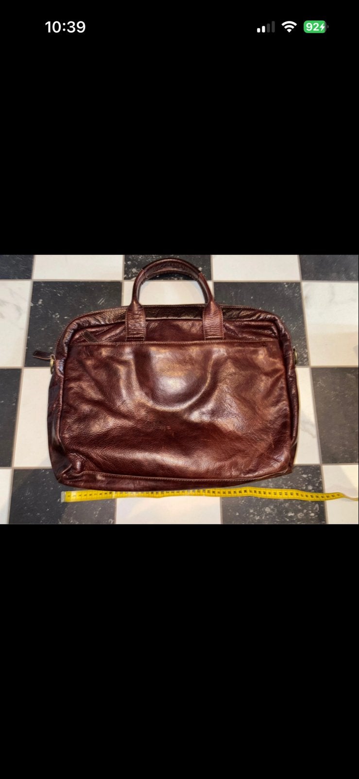 Cowboysbag Leren Tas - Bruin, Ophalen of Verzenden, Gebruikt, Bruin, Handtas